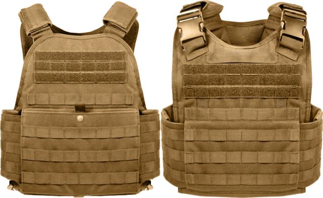 ●● ロスコ コヨーテタン 8923 タクティカルギア MOLLE モジュラー プレートキャリア ベスト ROTHCO【日本正規品】