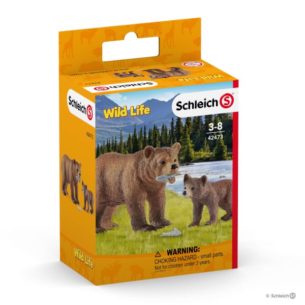 ☆まとめ買いで送料無料☆】Schleich,(シュライヒ) ヒグマの親子 42473  