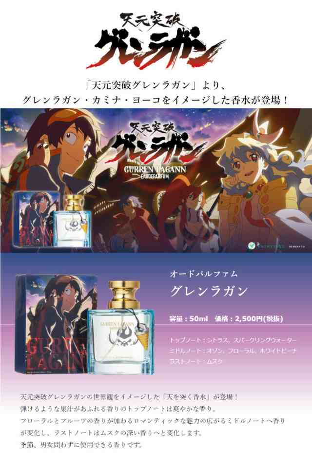 グレンラガン　カミナ＆ヨーコ　オードパルファム　2種セット　香水