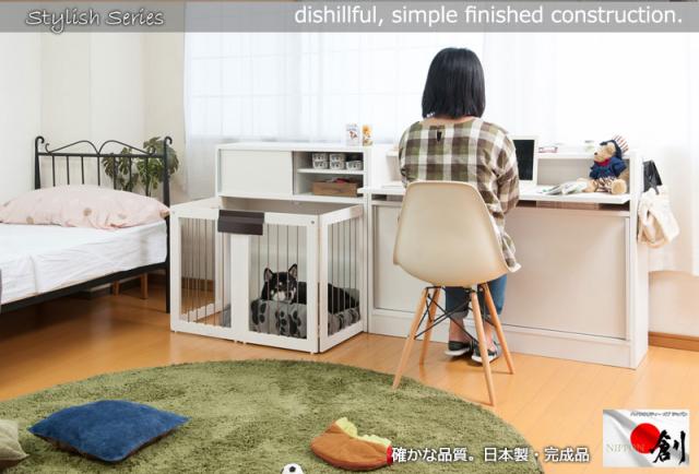 ＼ポイント消化！／ 【JUCEE】シリーズ カウンター下収納120引戸 ホワイト_14
