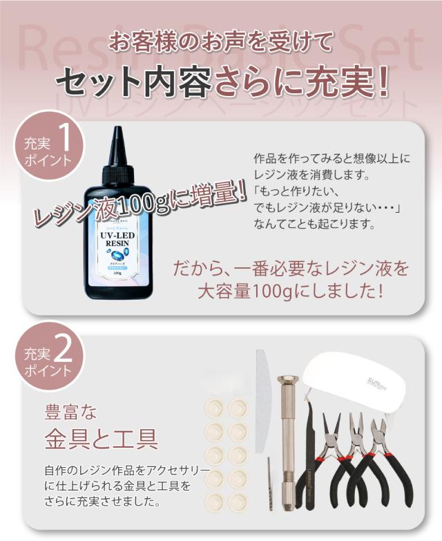 値下げ交渉可◎希望価格提示で対応】UVレジン スターターセット【写真 