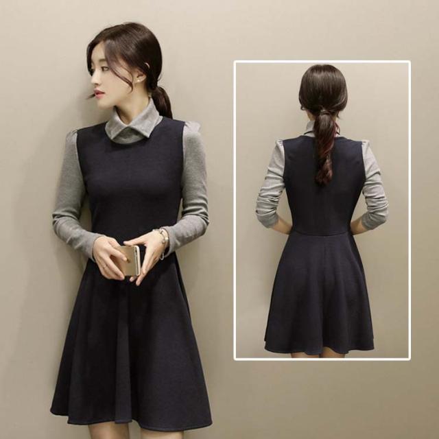 送料無料初秋 新作 ロング丈 切り替ワンピース 長袖 ニットワンピース ゆったりする 流行 セレブ風 スリム見せ 秋服の通販はau Pay マーケット にゃニャオ