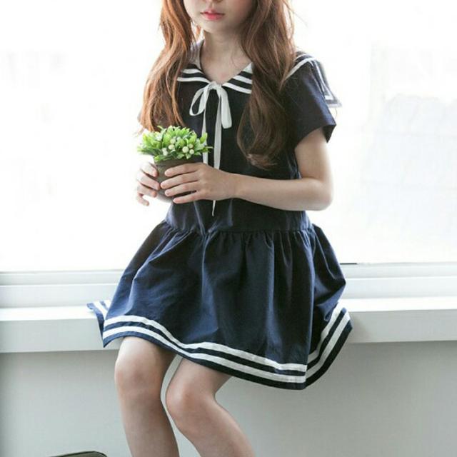 子供ワンピース セーラーカラー キッズ ワンピース セーラー服 半袖ワンピ 女の子ワンピ フォーマルワンピース 夏ワンピ 子供服の通販はau Pay マーケット にゃニャオ