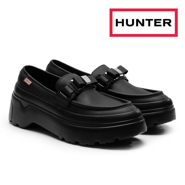 ハンター ローファー レディース WFF3104LEA 新作 送料無料 W REF EXPLORER FLATFORM L BOW LOAFER HUNTER