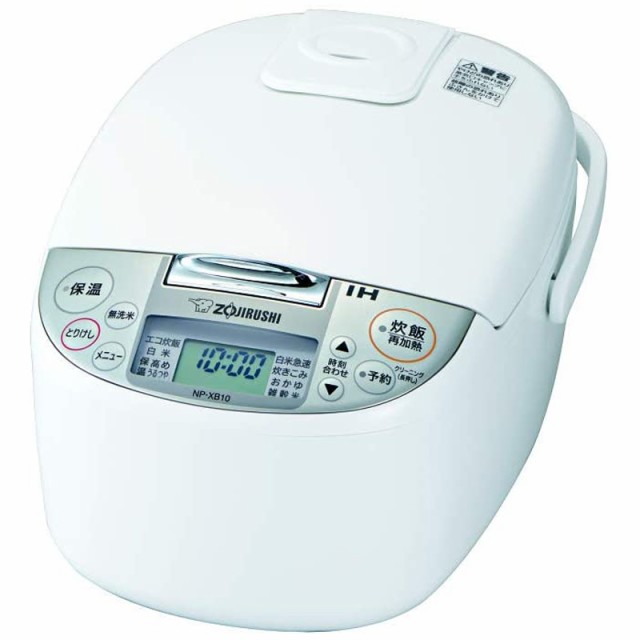 象印 ZOJIRUSHI 炊飯器 IH炊飯ジャー 保温 5.5合 極め炊き ホワイト NP-XB10-WA