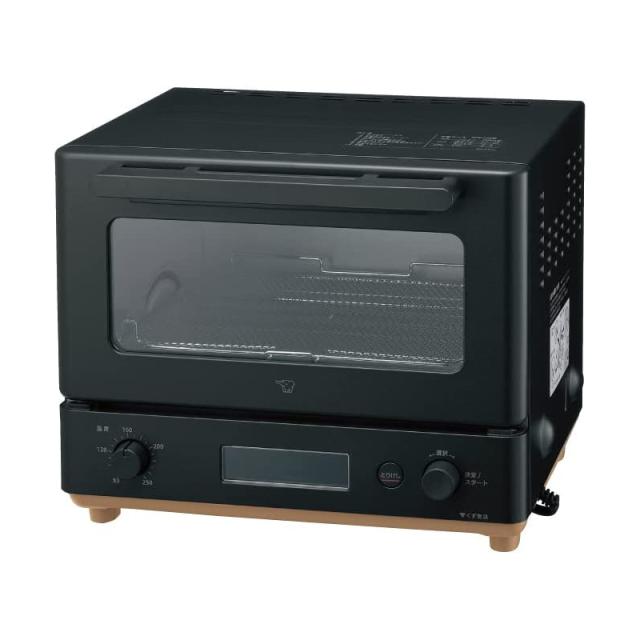 象印 ZOJIRUSHI トースター ブラック オーブントースター マイコン自動コース レシピ付き 調理 STAN. EQ-FA22-BA