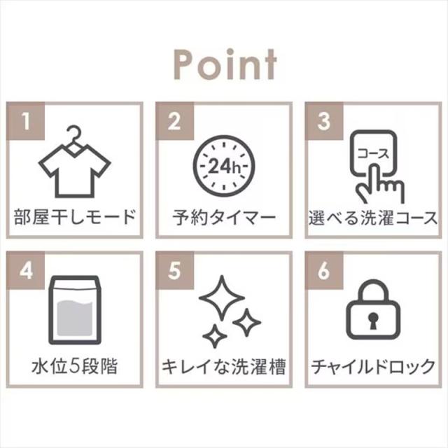 アイリスオーヤマ IRIS OHYAMA 全自動洗濯機 8.0kg グレー IAW-T806HA