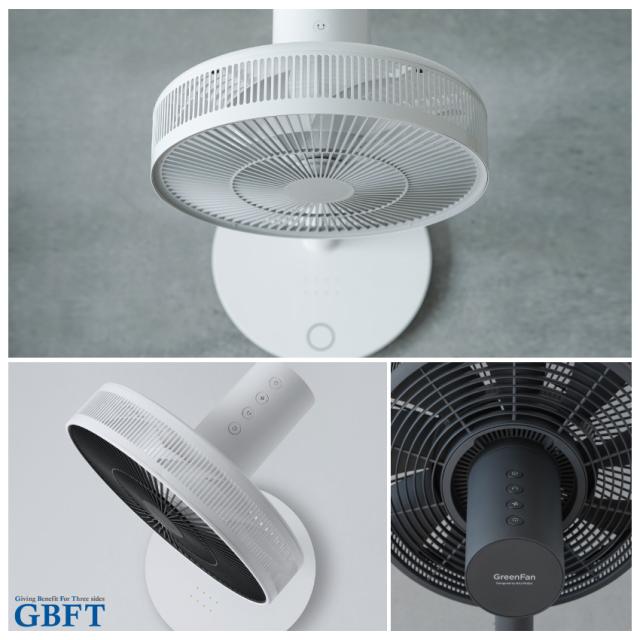 扇風機 The GreenFan ホワイト×ブラック EGF-1800-WK 正規品 日本製 EGF-1800 WK_2
