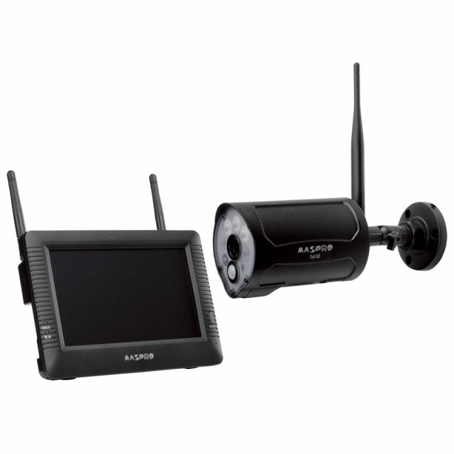 マスプロ MASPRO モニター＆ワイヤレスHDカメラセット バッテリーレス センサーライト付き WHCBL7MLの通販は