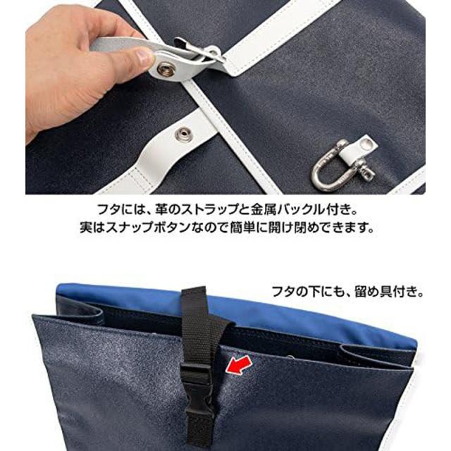 森野帆布 スリムリュック L ブラック メンズ 通勤リュック アウトドア ポケット付き SF-532P BK_5