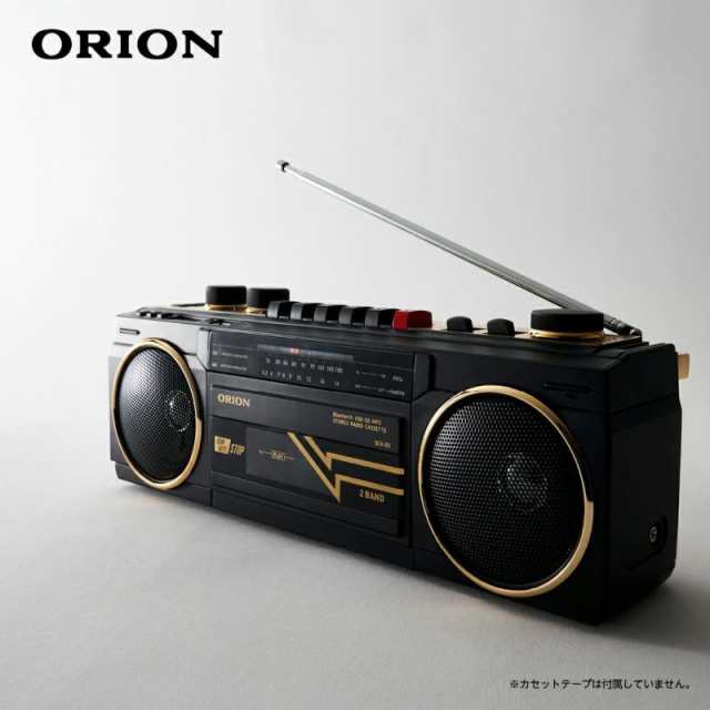 オリオン ORION Bluetooth機能搭載 ステレオラジオカセット ブラック 