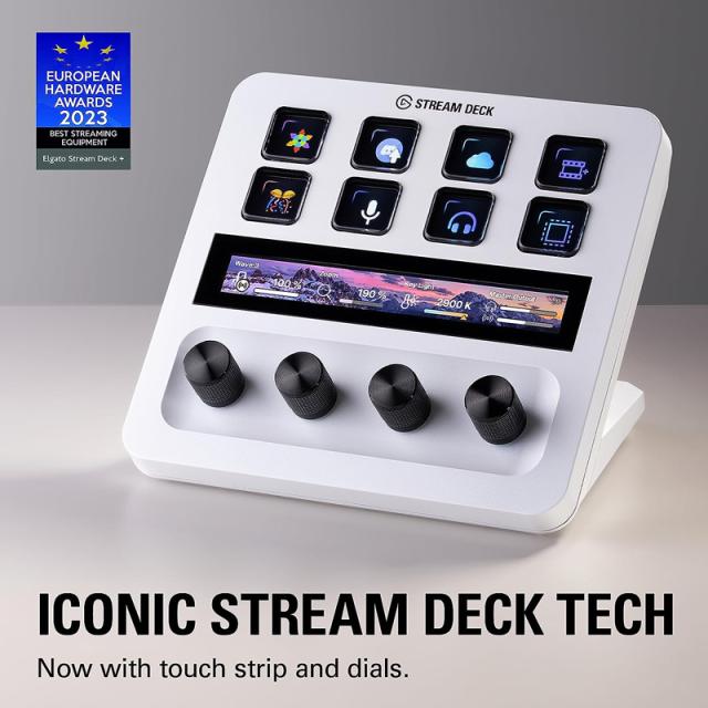 【美品】Elgato Stream Deck + White オーディオミキサー Stream Deck + ホワイト | Elgato