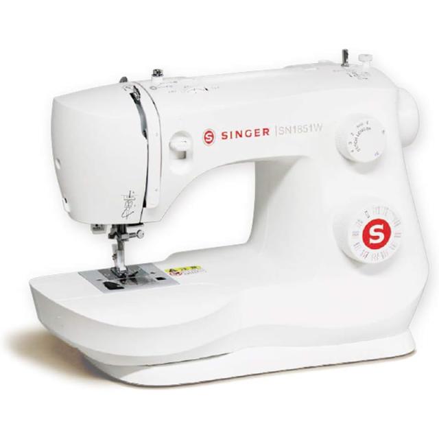 シンガー SINGER 電動ミシン フットコントローラー標準装備 ホワイト 初心者 SN1851W