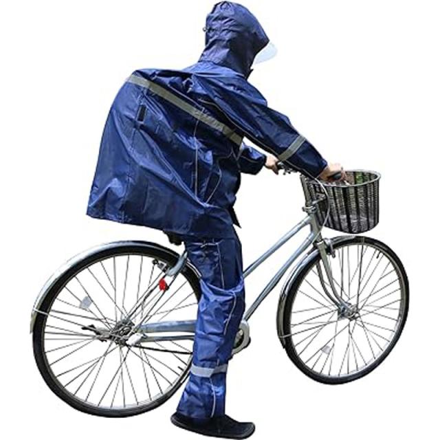 弘進ゴム SPL-30α スポルダーレインスーツ 上下セット ネイビー M リュック型 ヘルメット対応 H0236AZ-0M 5,060円
