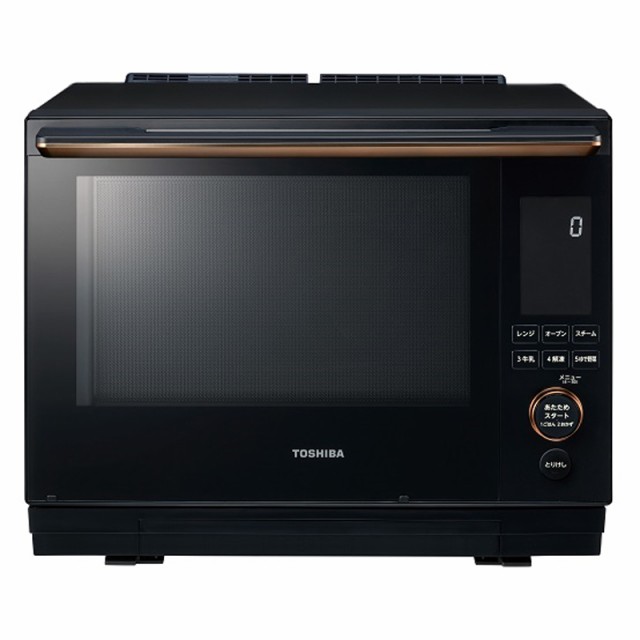 東芝 TOSHIBA 過熱水蒸気 オーブンレンジ 石窯ドーム グランブラック 30L ER-D5000A(K)