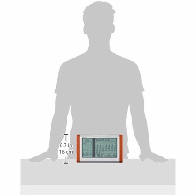 ADESSO アデッソ カレンダー天気電波時計 置き時計 電波 デジタル 天気予報 六曜 温度 湿度 曜日 TB-834