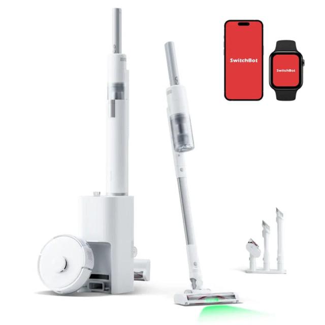 SwitchBot スイッチボット ロボット掃除機 K10+ Pro Combo スティック掃除機 ホワイト W3002501