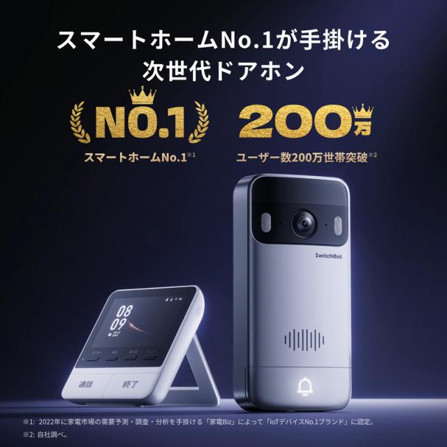 SwitchBot スイッチボット スマートテレビドアホン W6702002_1