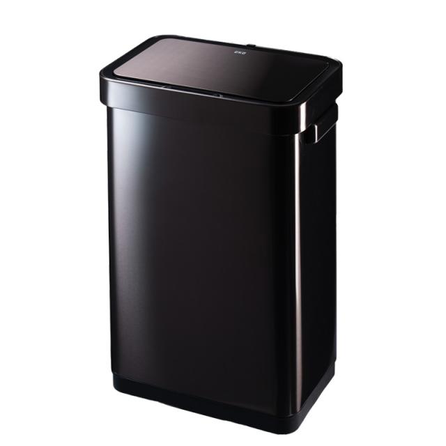 EKO ゴミ箱 デラックスミラージュ Tセンサービン ブラックスチール EK9378BS-45L 45L