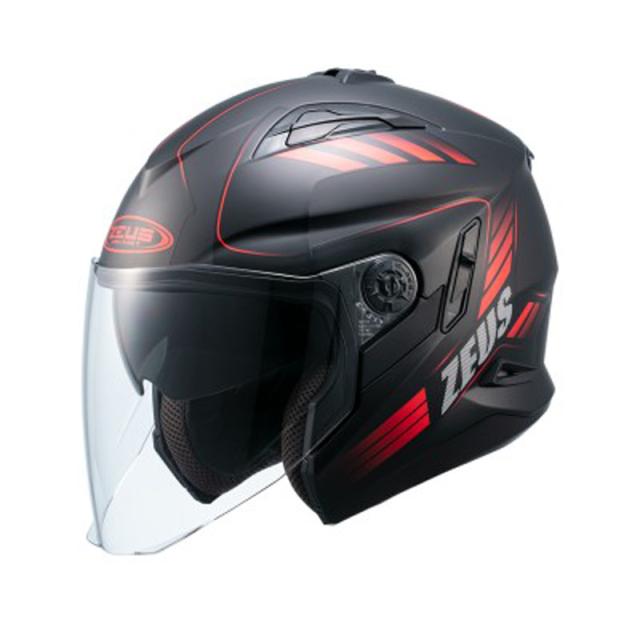 南海部品 ZEUS HELMET ジェットヘルメット NAZ-222 レッド サイズM