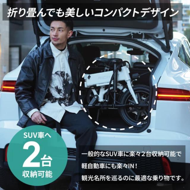 RICHBIT CITY RICH-CA 電動アシスト自転車 シティブラック スノーホワイト サクラピンク レンジャーグリーン ゴールデンオリーブ_7