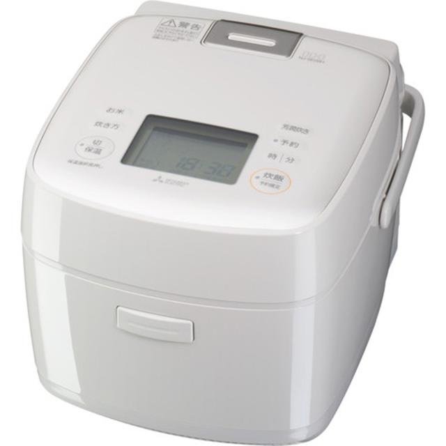 三菱電機 MITSUBISHI 備長炭 炭炊釜 炊飯器 白亜麻 NJ-SE06H-W 3.5合