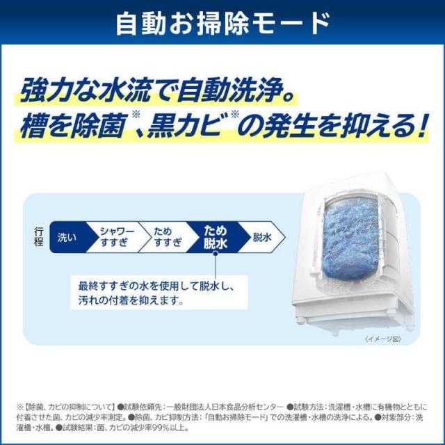 東芝 TOSHIBA ZABOON 全自動洗濯機 縦型 AW-9DH4(W) グランホワイト_5