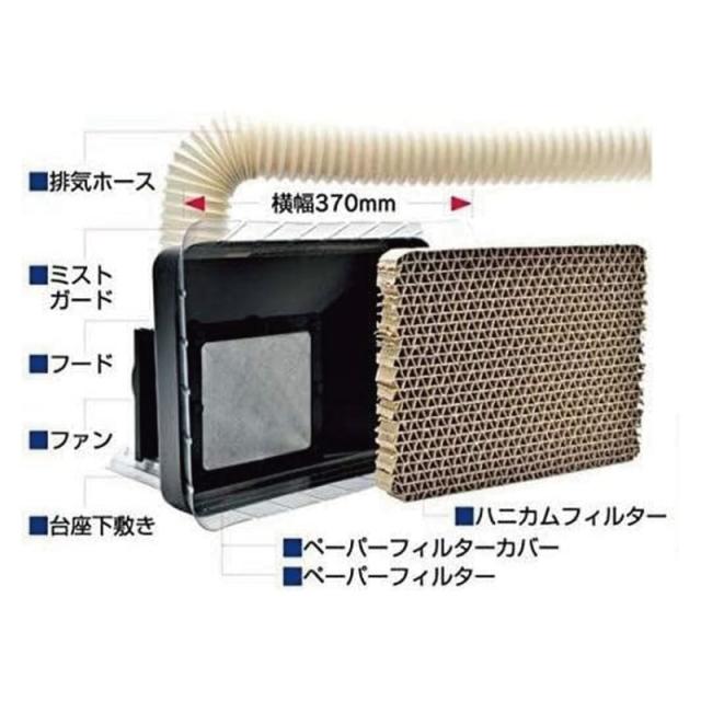 GSI Creos ジーエスアイクレオス Mr.スーパーブース・コンパクト 塗装ブース 吸気フィルター付き 卓上型_3