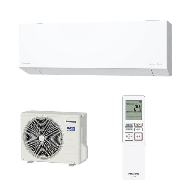 パナソニック Panasonic エアコン エオリア CS-255DEX-W クリスタルホワイト 主に8畳用 2.5kW 100V