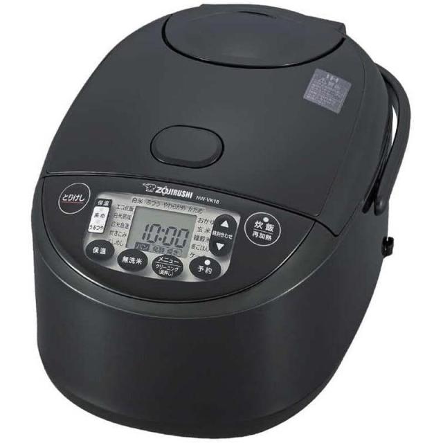 ZOJIRUSHI 象印 IH炊飯ジャー 極め炊き NW-VK18-BA ブラック 豪熱沸とうIH 1升炊き