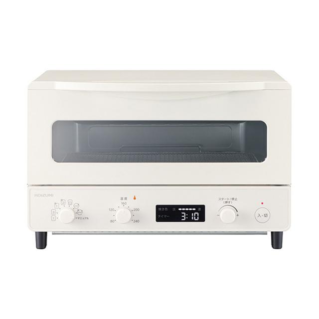 KOIZUMI コイズミ オーブントースター KOS-1237/W トースト4枚焼き リベイク機能付き
