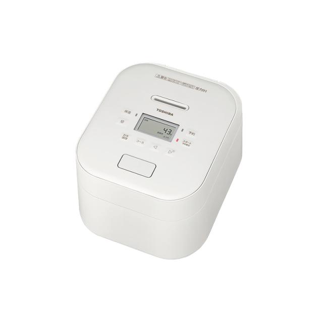 TOSHIBA 東芝 圧力IHジャー炊飯器 RC-10FPX(W) ミルキーホワイト 備長炭ダイヤモンド釜 5.5合