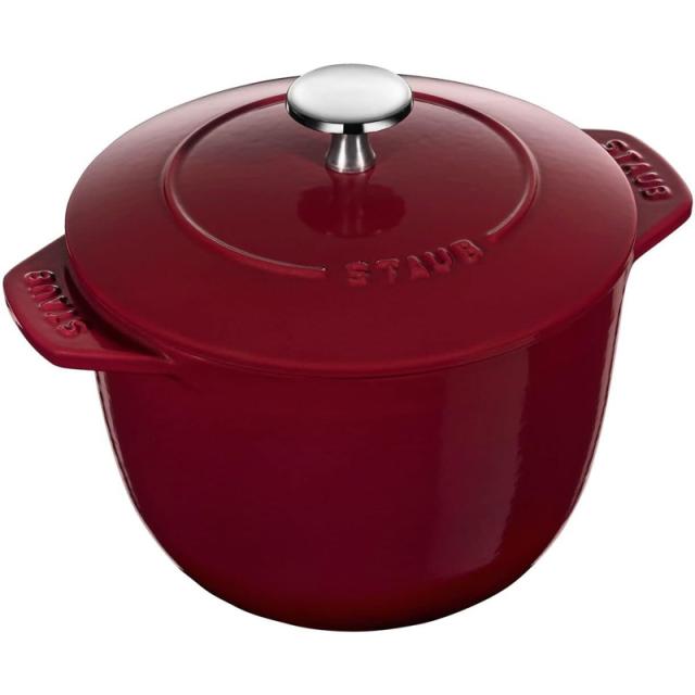STAUB ストウブ ラ ココット de GOHAN M 16cm ご飯鍋 2合 鋳物 ホーロー フランス製 ボルドー オーブン対応