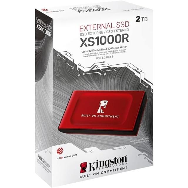 Kingston キングストン XS1000 外付けSSD 2TB USB3.2 Gen2 SXS1000R-2000GA ポータブル 高速1050MB-秒_1