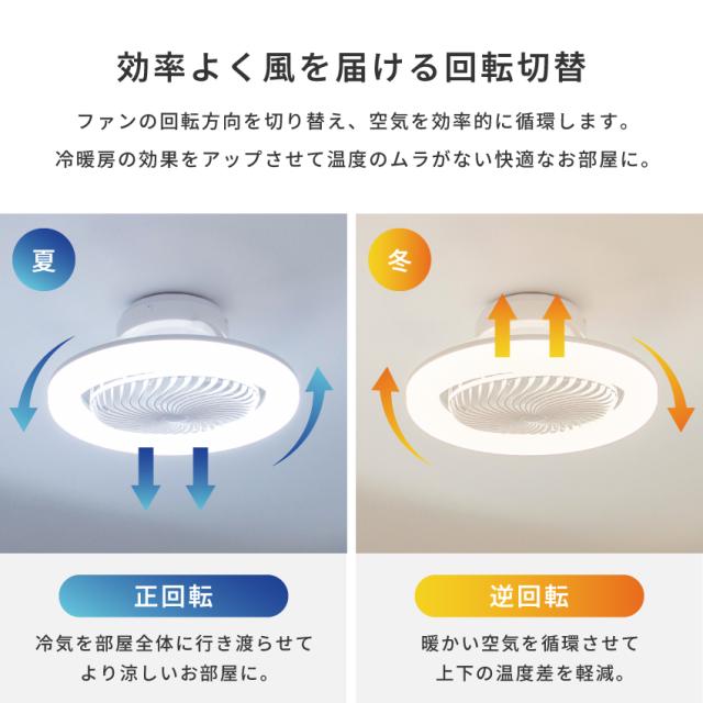 Pure Luxe シーリングファンライト 首振り LED DCモーター リモコン 調光調色 照明器具 8畳 EL-60035