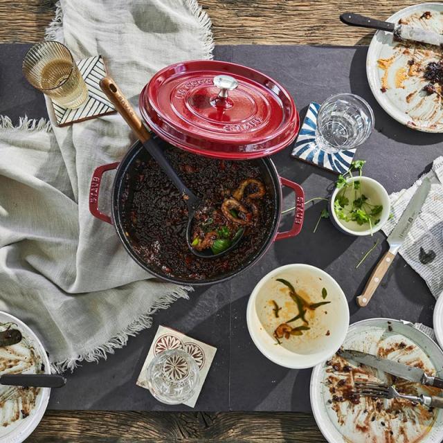 ストウブ Staub 両手鍋 ピコ・ココット ラウンド 24cm オーブン可 ボルドー 40502-294_5