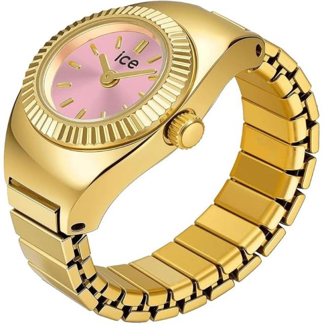 ICE-WATCH リングウォッチ レディース 指時計 CHOUCHOU 025518 ゴールド×ピンク ステンレス