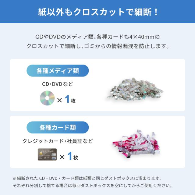 シュレッダー 電動 業務用 Pure Luxe オフィスシュレッダー 電動シュレッダー 60分連続使用 26.5L 最大挿入幅220mm ホワイト PU-SCHAA