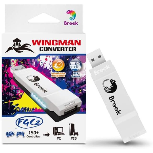 Brook Wingman FGC コンバーター For PS5 PS4格闘ゲーム向け 変換 コンバーター レバーレスアケコン用コンバーター Fighting Stick