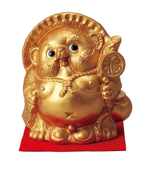 信楽焼 陶器 置物 狸 たぬき 金運 財運 風水 開運グッズ 金運アップ 金運グッズ 宝くじ インテリア 金色 ゴールド 金運狸 高さ19ｃｍの通販はau Pay マーケット しがらき焼 翔