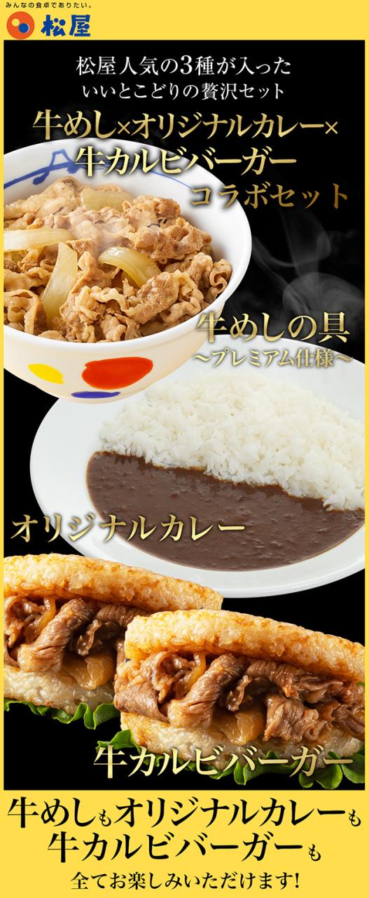 T【松屋】ギュウギュウカレー32食セット 牛めしの具(プレミアム仕様)×10 オリジナルカレー×10 牛カルビバーガー×12 非常食 米 お米_2