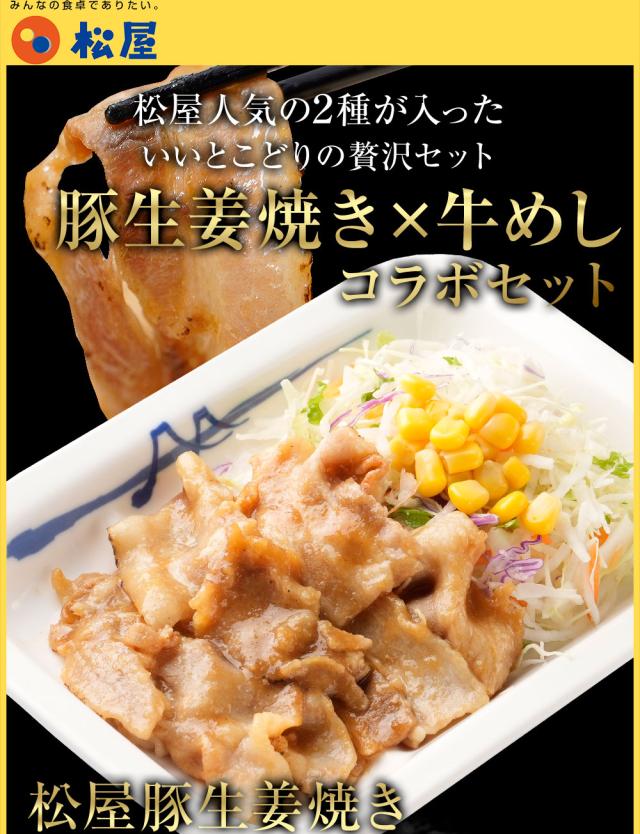 PS 松屋 豚生姜焼き＆牛めしの具(プレミアム仕様)30食セット（豚生姜焼き60g ×5　牛めしの具(プレミアム仕様)×25） まつや 受験生応援 牛丼 食品 グルメ 冷凍 冷凍食品 おかず 惣菜 業務用 お弁当 レンチン お試し 非常食_2