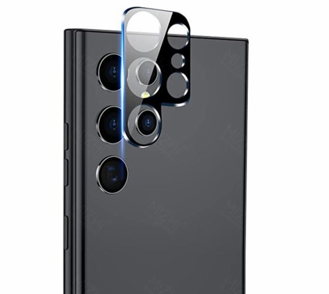 Galaxy S22 Ultra カメラカバー ガラスフィルム カメラ保護 レンズカバー 強化ガラス アルミ レンズ保護 保護フィルム