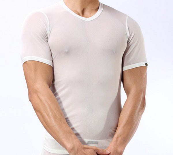 男性下着 メンズ セクシーインナー 極薄 ファインメッシュ メンズ半袖tシャツ 4色 エンスタイル B2226の通販はau Pay マーケット エンスタイル