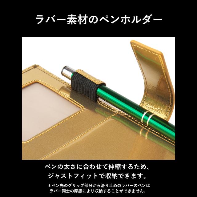 ［ゴルベ］ 手帳カバー ノートカバー A5 レインボーゴールドイタリアンレザー 名入れ無料 送料無料 ギフト プレゼント 入学祝い 就職祝い 昇進祝い_3