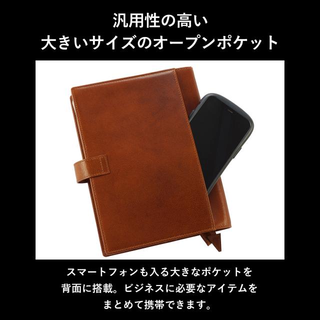 ［ゴルベ］手帳カバー ノートカバー A5 牛革 ベジタブルタンニングレザー 名入れ無料 送料無料 ギフト プレゼント 入学祝い 就職祝い 昇進祝い_5
