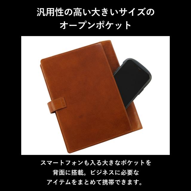［ゴルベ］システム手帳 A5 牛革 ベジタブルタンニングレザー 名入れ無料 送料無料_6