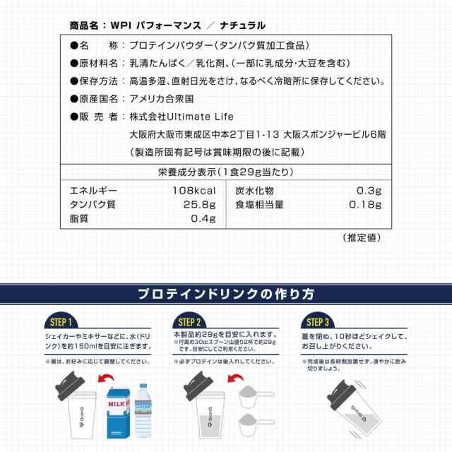 GronG(グロング) ホエイプロテイン100 WPI CFM製法 甘味料・香料無添加 ナチュラル 3kg