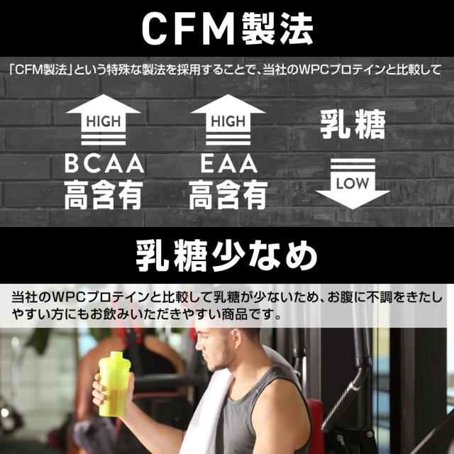 グロング WPI プロテイン ホエイプロテイン 3kg 風味付き CFM製法 ビタミン11種配合 国内製造 GronG_3