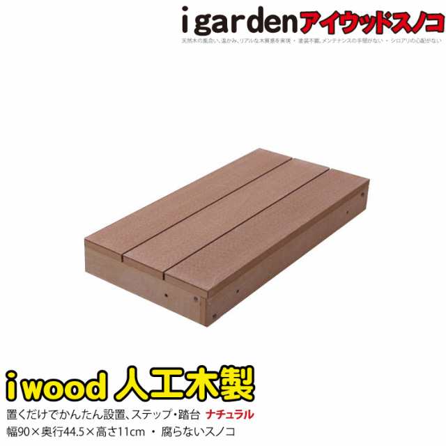 アイウッドスノコ448　ナチュラル◯|　アイガーデンオリジナル　人工木　樹脂木　アイウッドデッキ　ウッドデッキ　人工木　樹脂　縁台